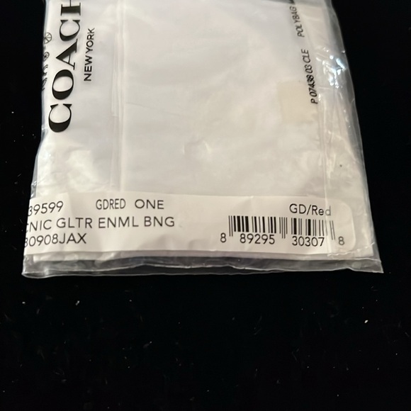 Coach Iconic Glitter Bangle In Red - Picture 2 of 7